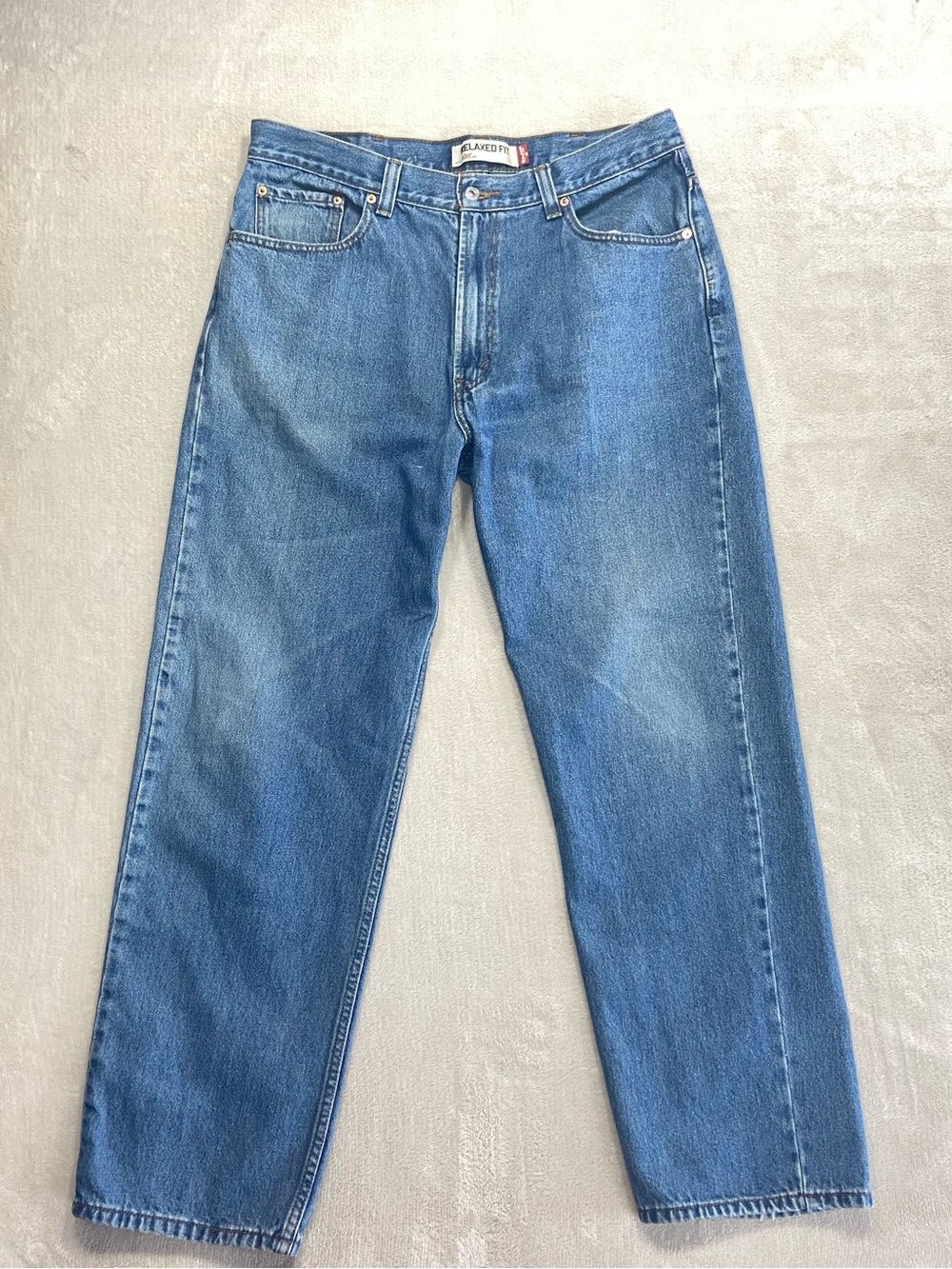 Levi's 550 Relaxed Fit Jeans 38x32 Medium Wash Denim